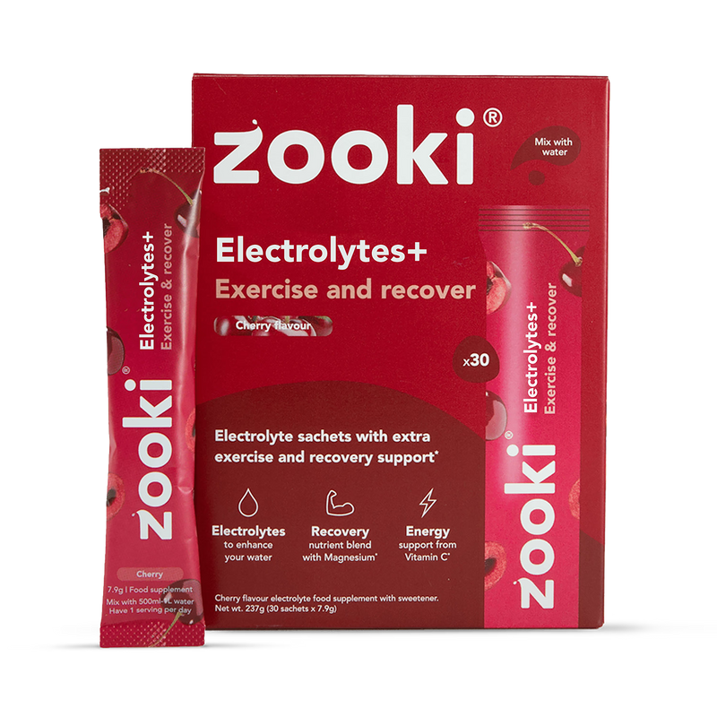 Zooki Hydration Exercise  Recover Cherry Flavour 7 Sachets