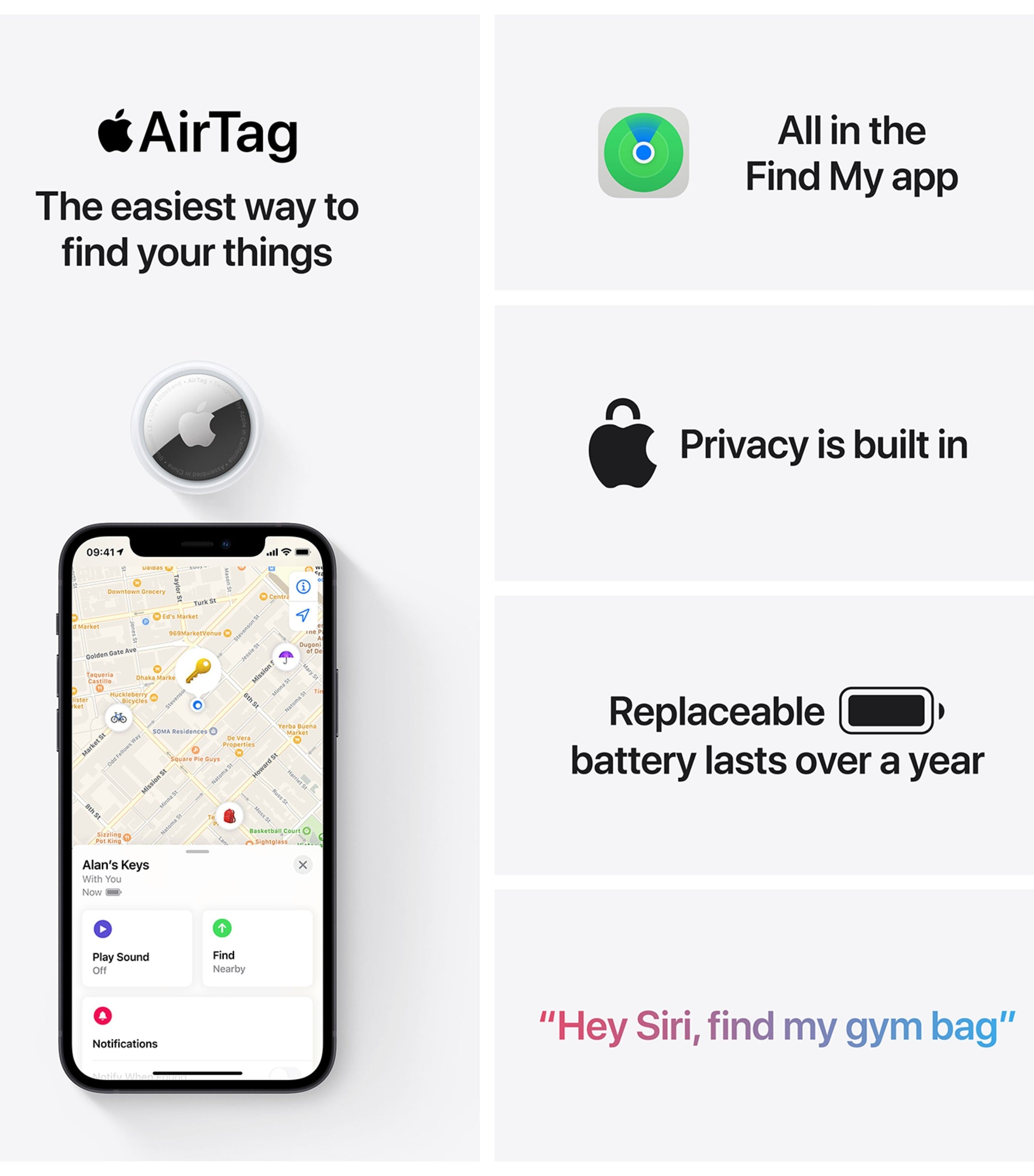 Apple AirTag pack of 4 - British product