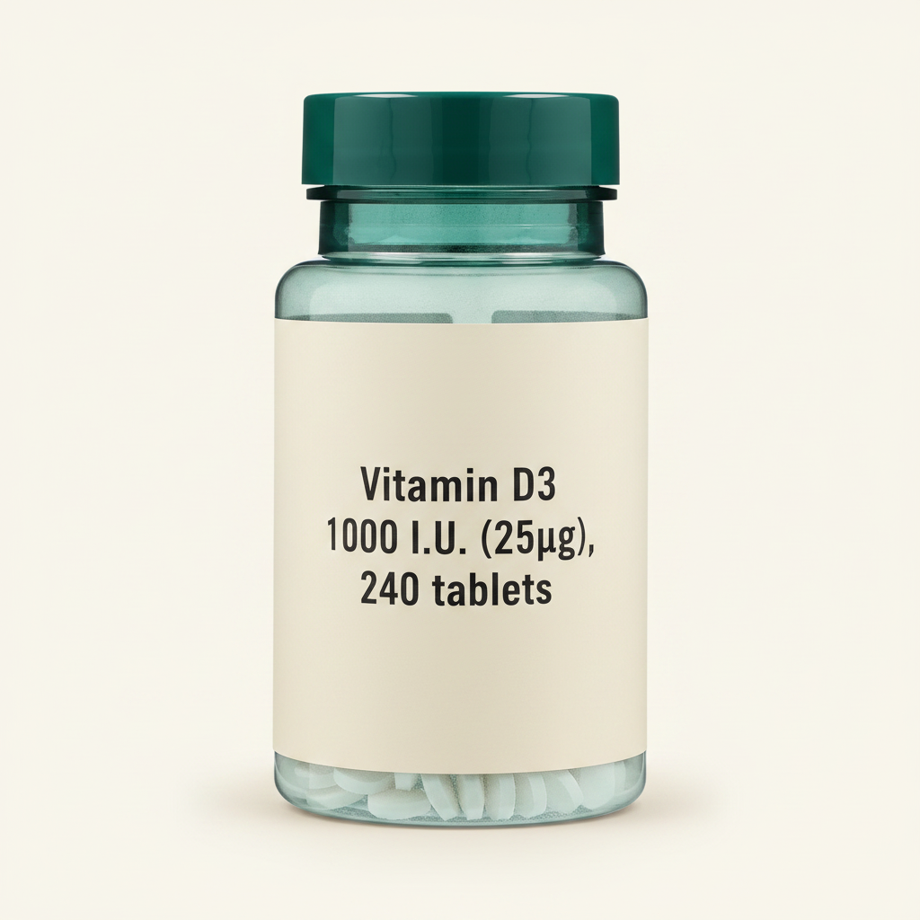 Holland Barrett Vitamin D 1000 IU 25ug 120 Tablets