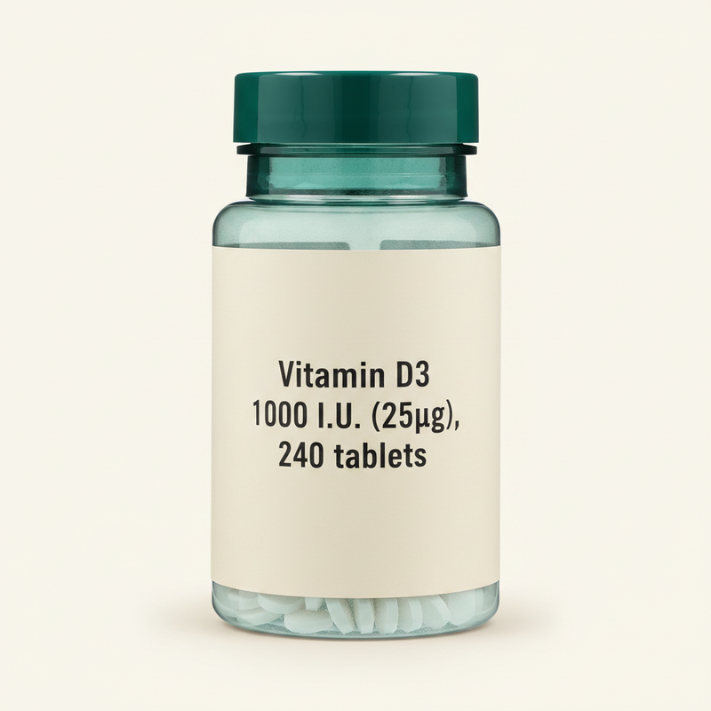 Holland Barrett Vitamin D 1000 IU 25ug 120 Tablets