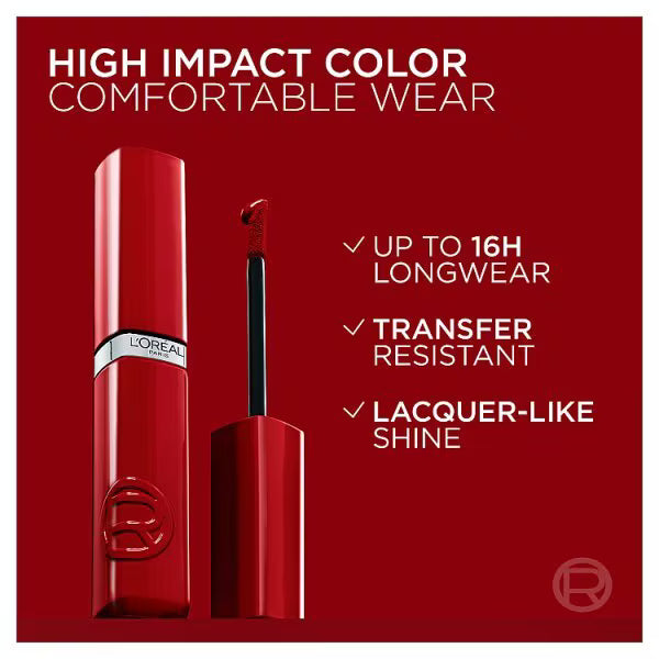 L'Oréal Paris liquid lipstick medium shade 635, UK version