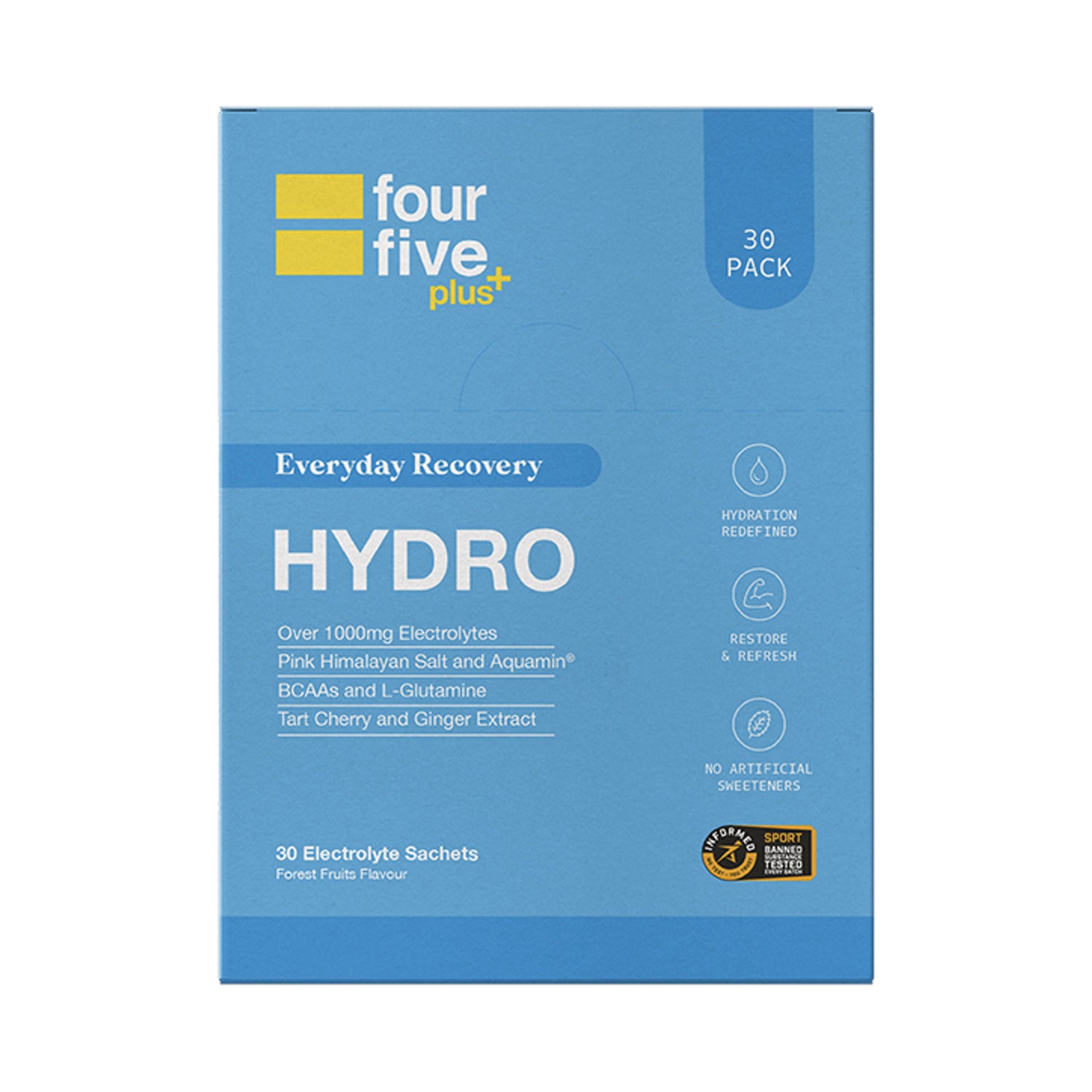 fourfive Hydro Plus everyday recovery powder 30 sachets, UK version
