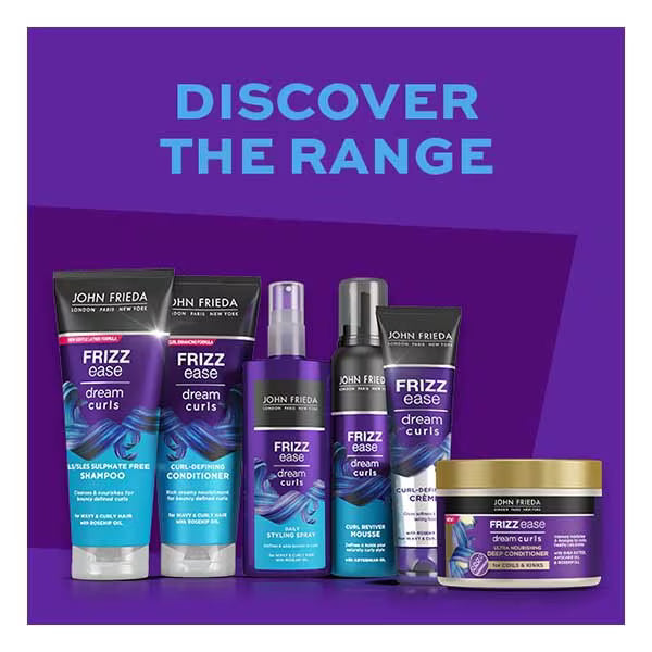 John Frieda Frizz Ease Air-Dry Waves Styling Foam 150ml, imported from the UK