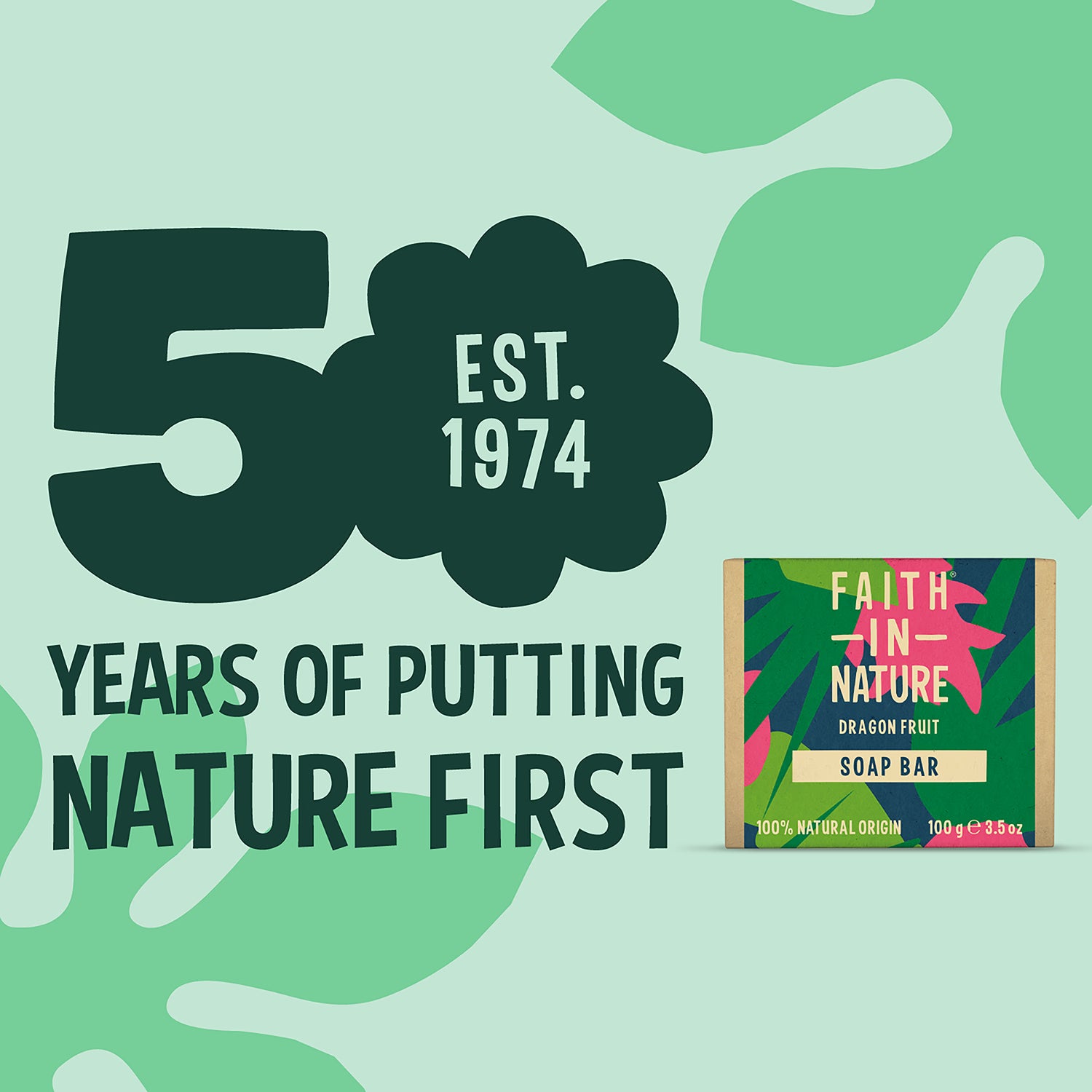 Faith In Nature Dragon Fruit Soap Bar 100g - British product