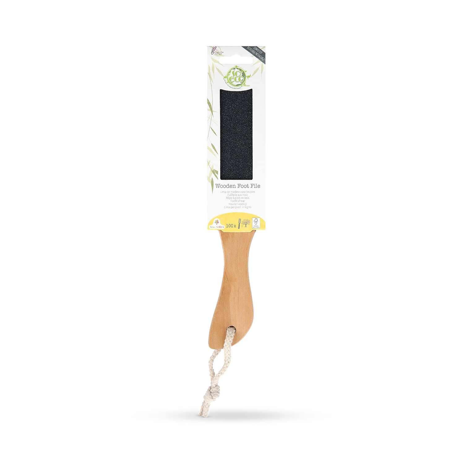 So Eco Wooden Foot File for removing hard skin (British brand)