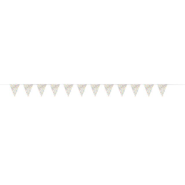 Rainbow Polka Dot Flag Banner 12ft - McGrocer