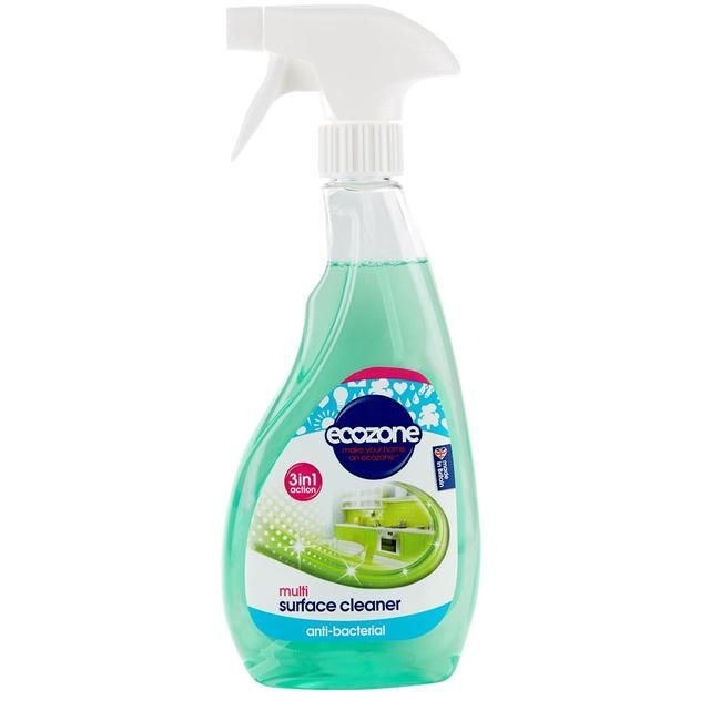 Ecozone 3 in 1 Anti-Bacterial Multi Surface Cleaner Aloe &amp;amp; Cucumber   500ml