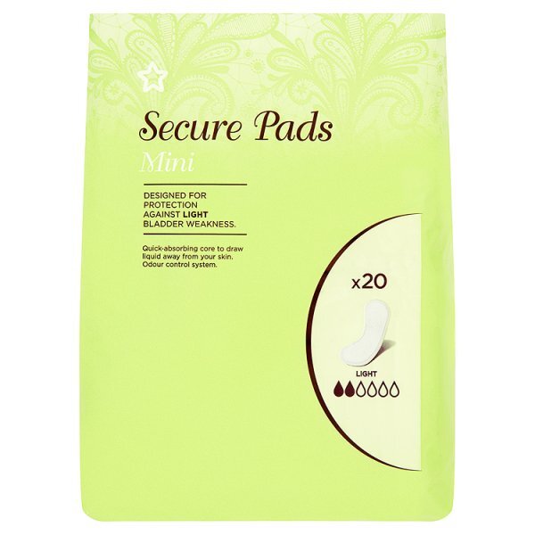 Superdrug Mini Incontinence Pad X20 GOODS Superdrug   