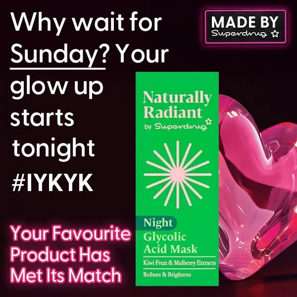 Naturally Radiant glycolic acid mask 50ml, imported from the UK