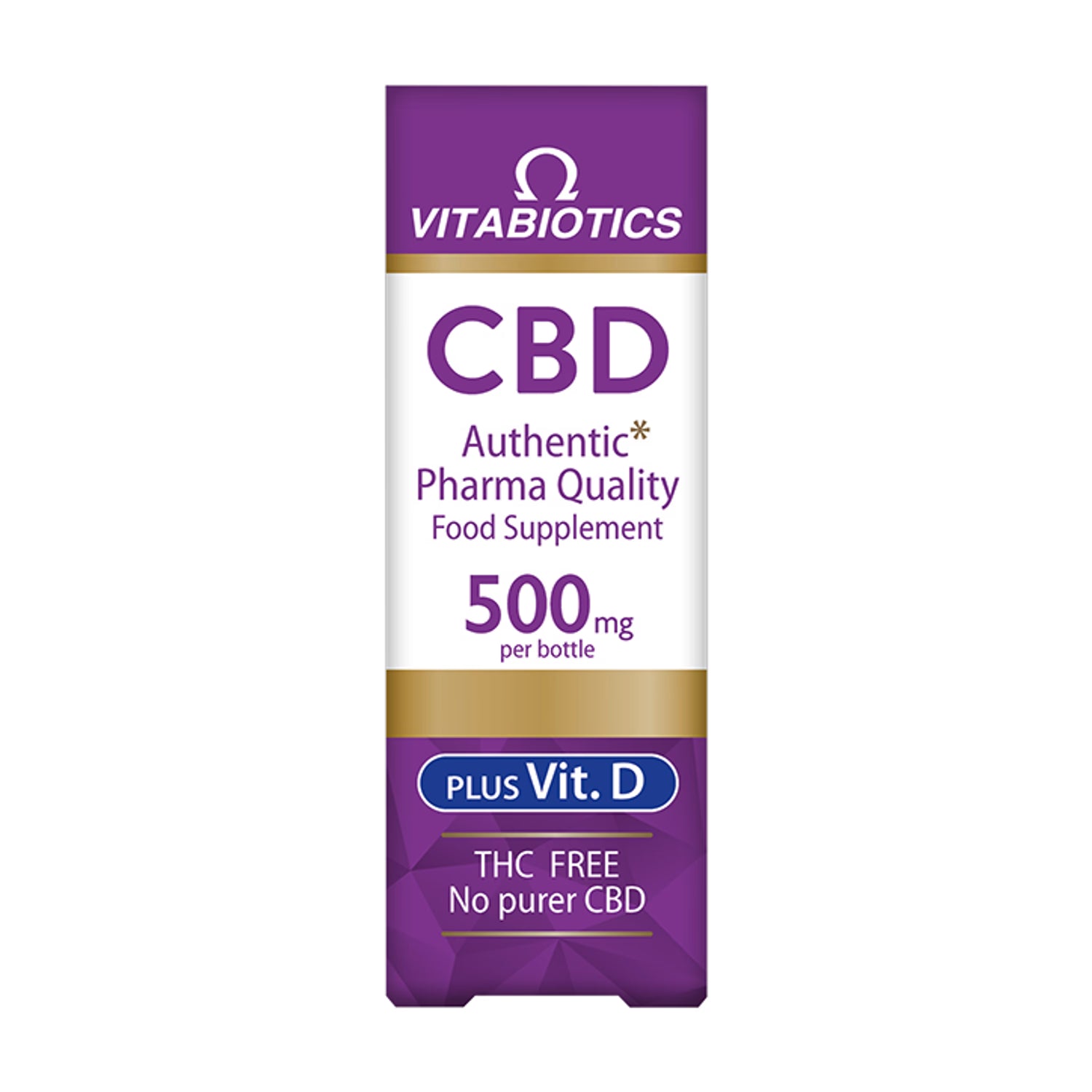 Vitabiotics Brains CBD Oil 500mg 30ml (British brand)
