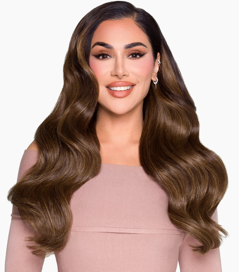 Beauty Works BARELY THERE clip-in hair extensions set 20-inch - British product