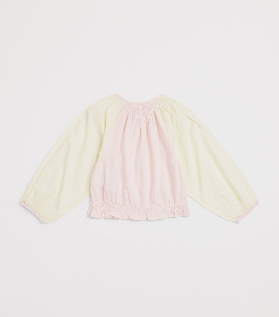 Louise Misha embroidered cotton Elanor blouse for children ages 4-12, UK version