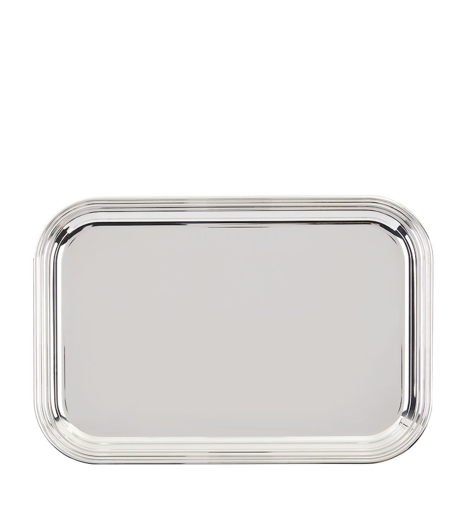 Greggio silver plated Georgian rectangular tray 39cm x 26cm, UK version
