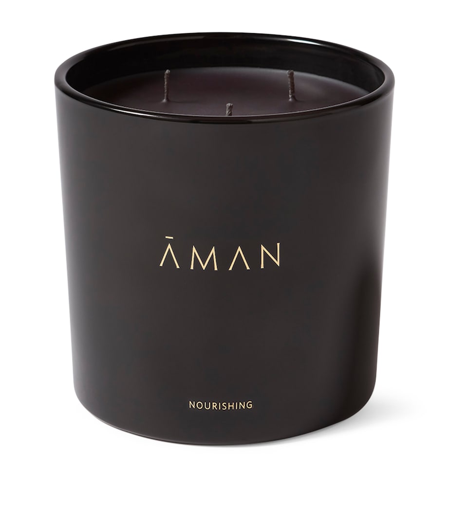 AMAN nourishing candle 700g with bergamot and jasmine scents - British product