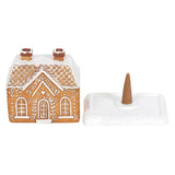 Something Different Gingerbread House Incense Cone Holder Stoneware (British brand)
