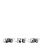Fornasetti Set of 6 High Fidelity Coffee Cups