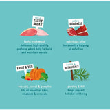 Edgard &amp;amp; Cooper Natural Adult Grain Free Wet Dog Food Multipack   6 x 100g