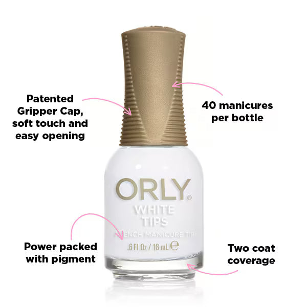 Orly White Tips French Manicure Polish 18ml - British product