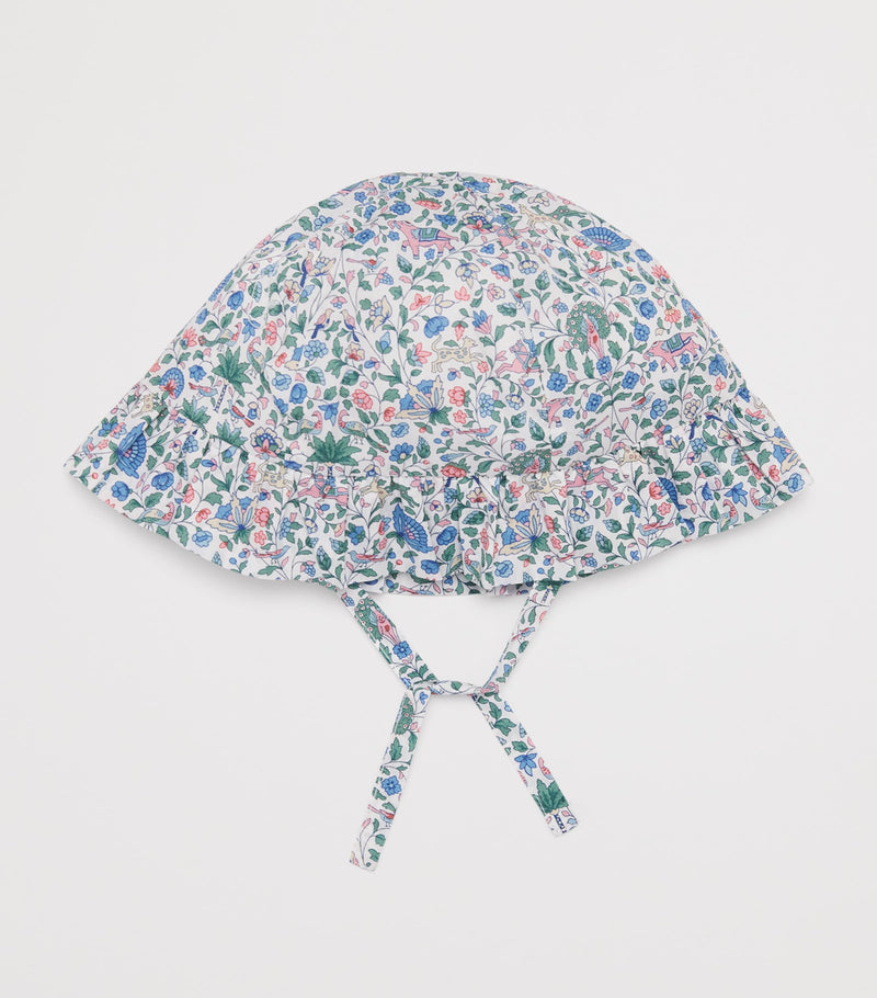 Tartine et Chocolat Cotton Liberty Print Floral Bonnet