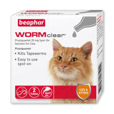 Beaphar WORMclear Worming Spot-On for Cats   6 per pack - McGrocer