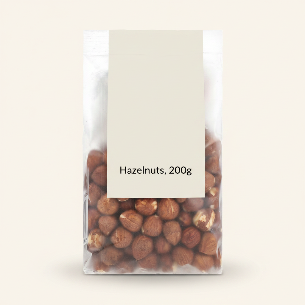 Holland & Barrett hazelnuts 200g, UK version