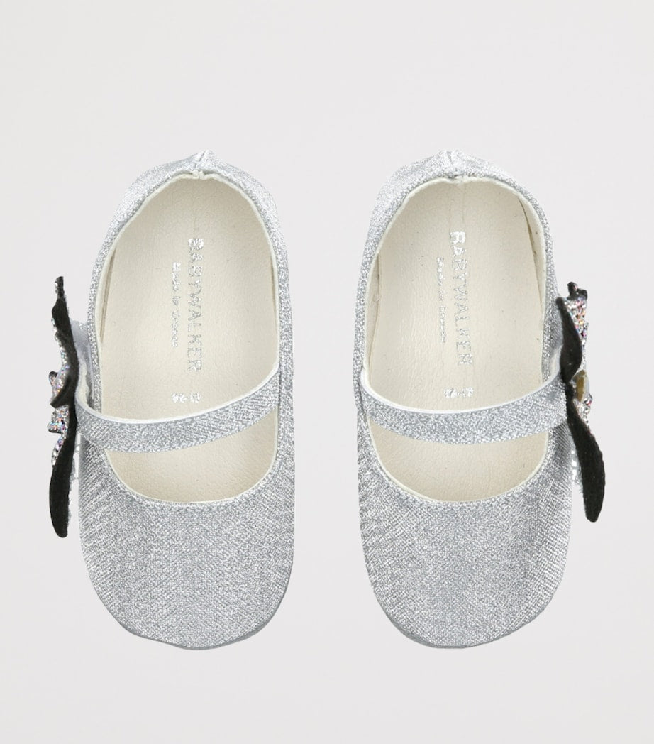 BabyWalker crystal butterfly ballet flats - British product