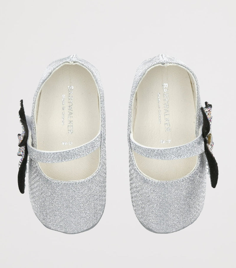BabyWalker crystal butterfly ballet flats - British product