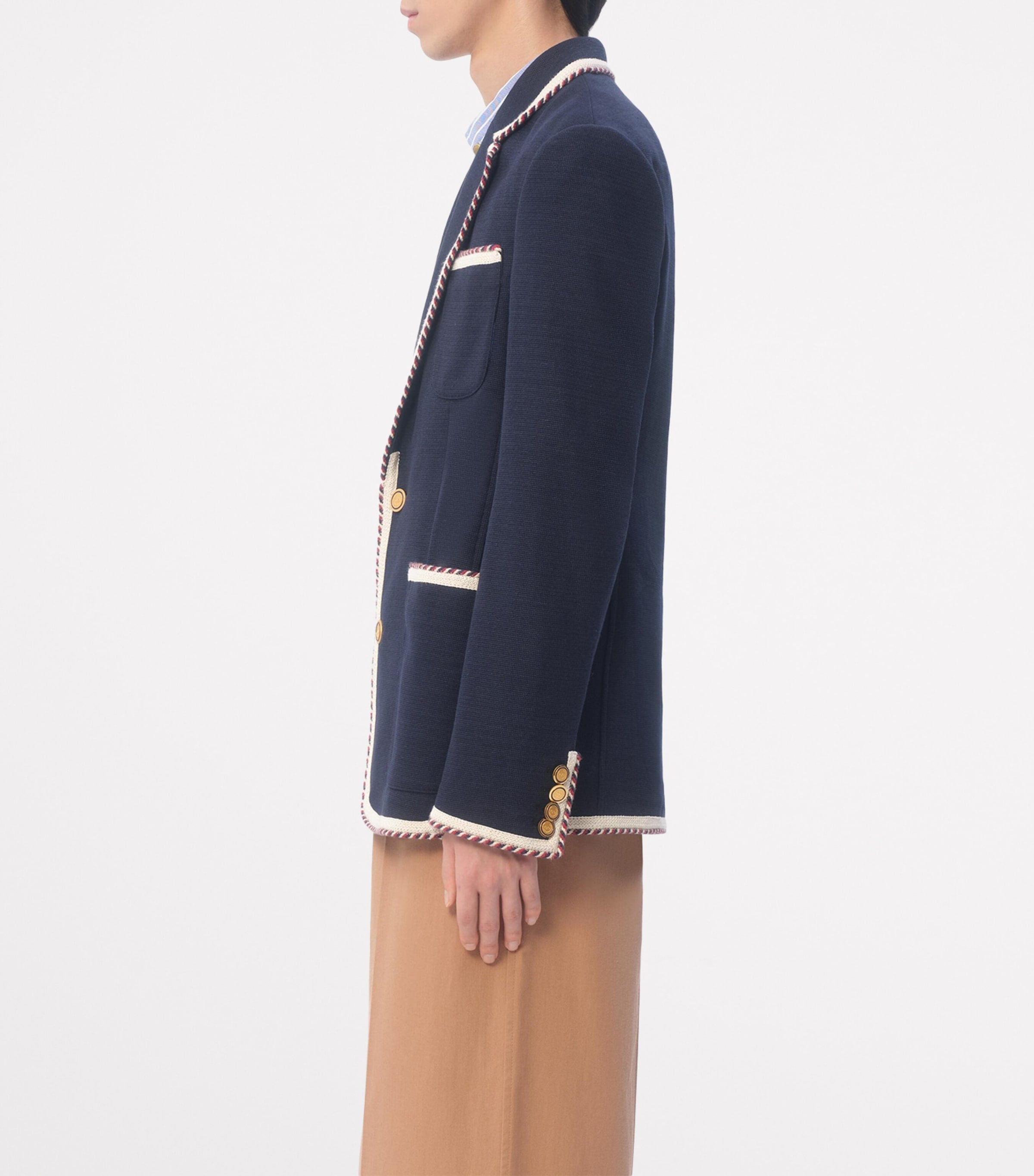Valentino Garavani trim-detail blazer (British brand)