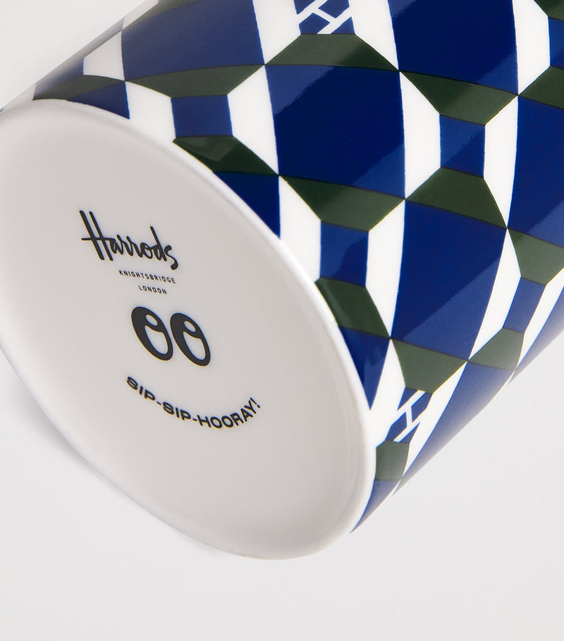 Harrods logo geometric mug, UK version