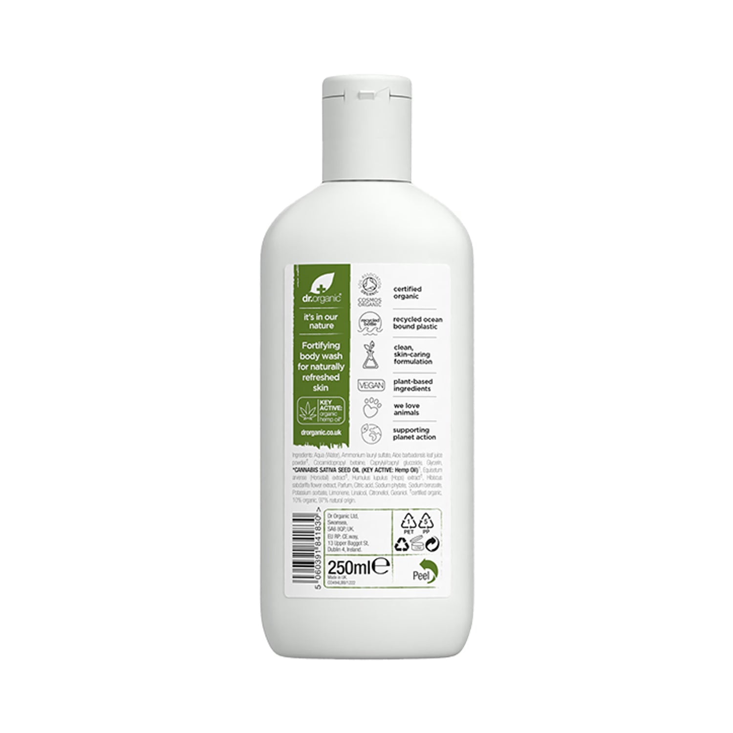 Dr Organic Hemp Oil Body Wash 250ml - British product