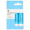 Superdrug blue lip balm stick twin pack (British brand)