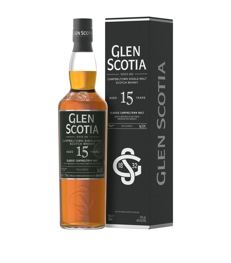 Glen Scotia 15-Year-Old Single Malt Scotch Whisky 70cl, UK version