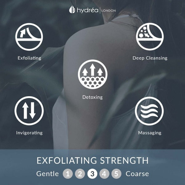 Hydréa London Egyptian Loofah Dual Sided Spa Mitt, UK version