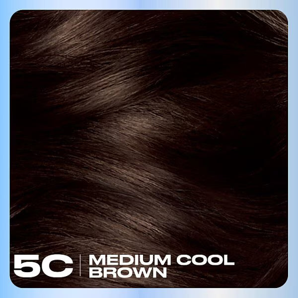 Clairol Nice'N Easy Permanent Hair Dye 5C Medium Cool Brown - British product