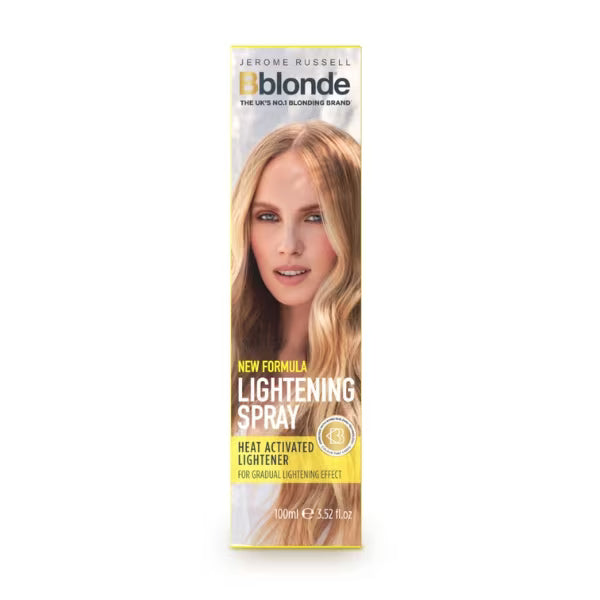 Jerome Russell Bblonde lightening spray bottle packaging, UK version