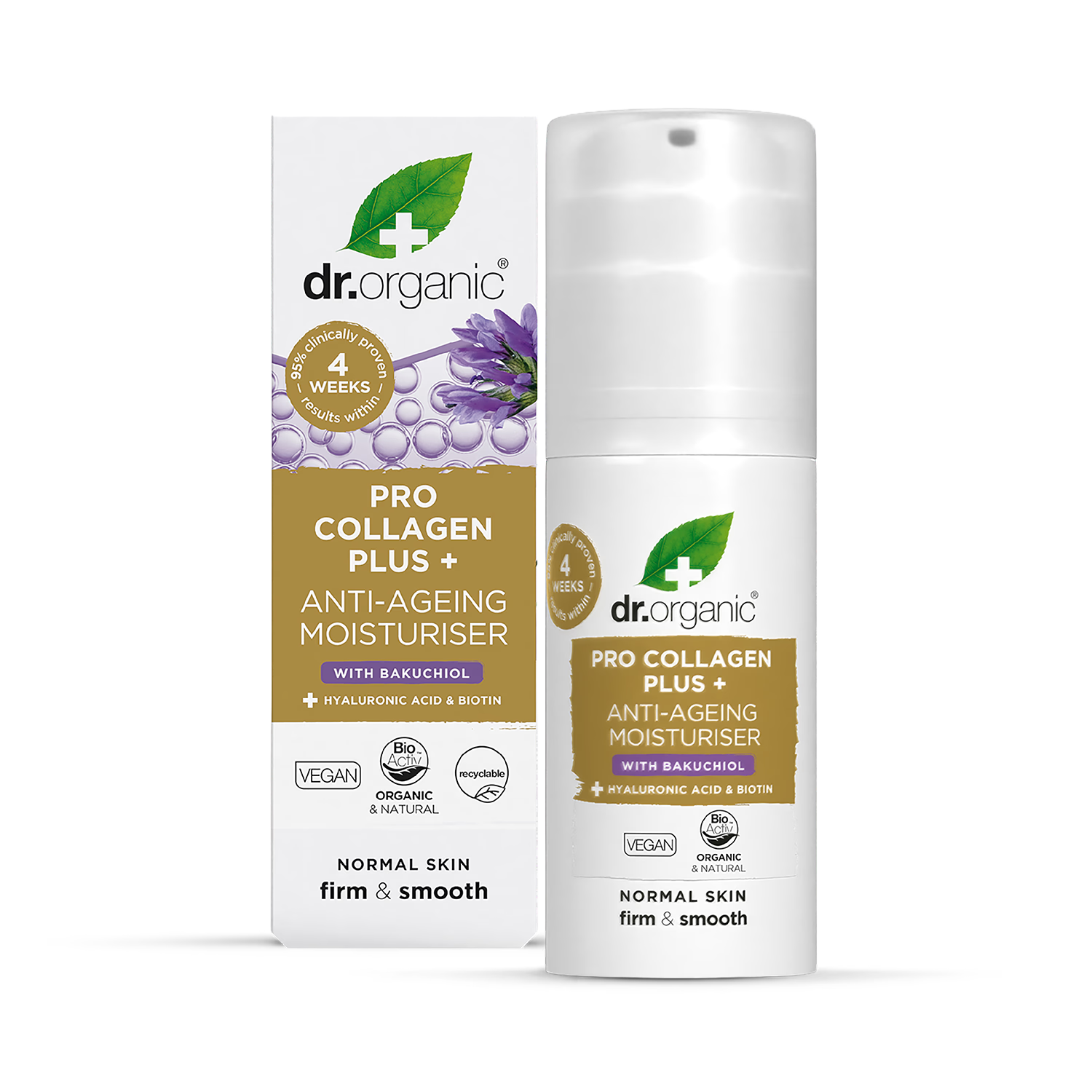 Dr Organic Pro Collagen Plus Bakuchiol Moisturiser - British product