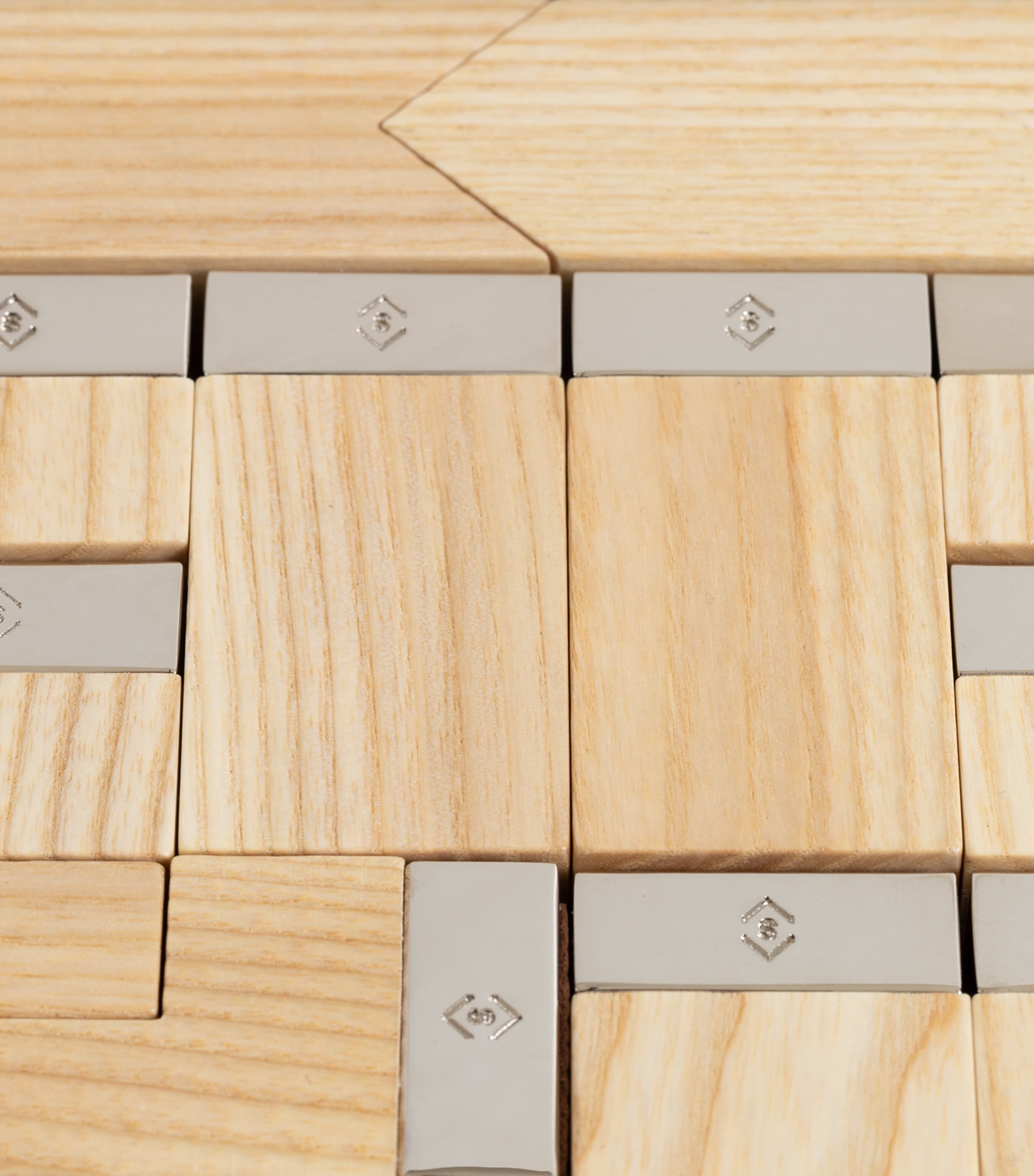 Swaine leather and maple wood chess set (British brand)