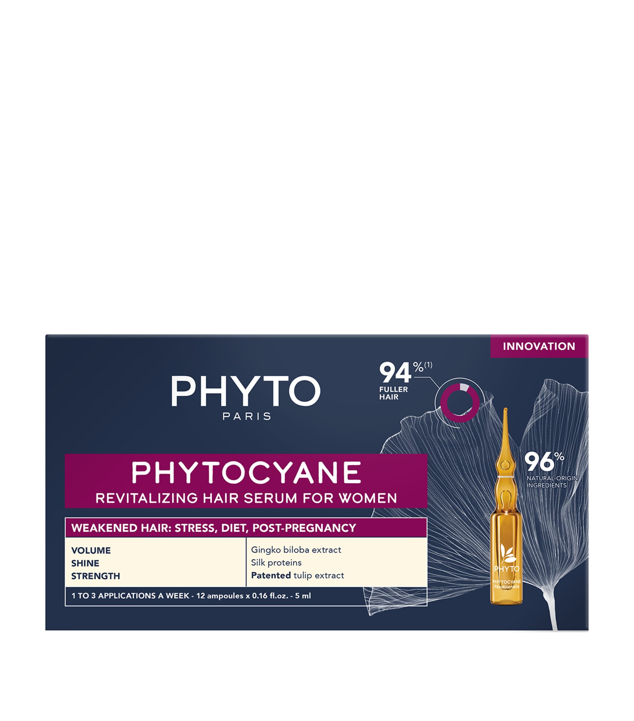 PHYTO Phytocyane Revitalizing Hair Serum (12 x 5ml)