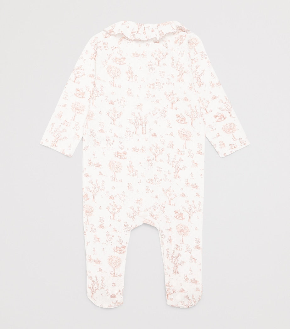 Tartine et Chocolat baby all-in-one woodland toile print 0-24 months (British brand)