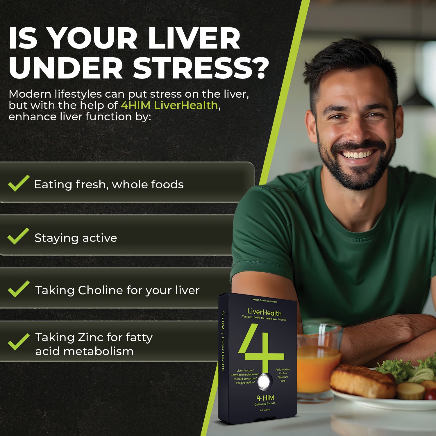 4Him Liverhealth Liver Support 60 Vegan Tablets
