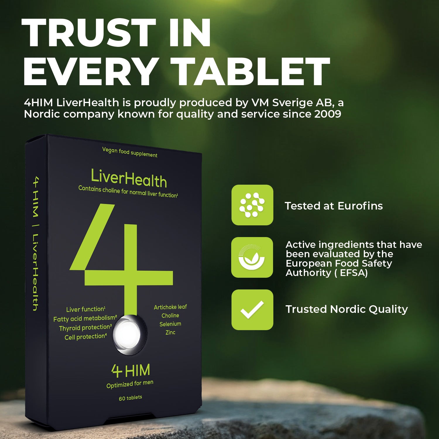 4Him Liverhealth Liver Support 60 Vegan Tablets