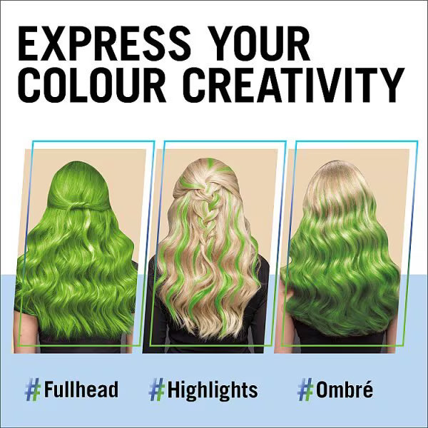 Schwarzkopf LIVE Ultra Bright Vivid Green 024 hair dye (British brand)