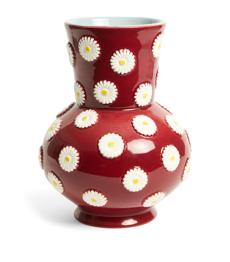 La Doublej ceramic daisy vase 25cm, UK version