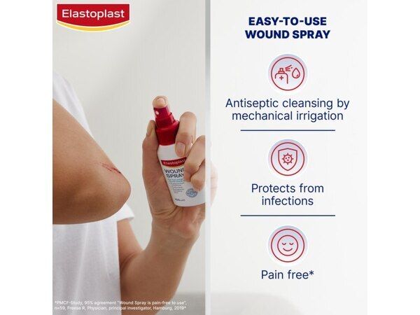 Elastoplast Antiseptic Pain-Free Wound Spray 100ml