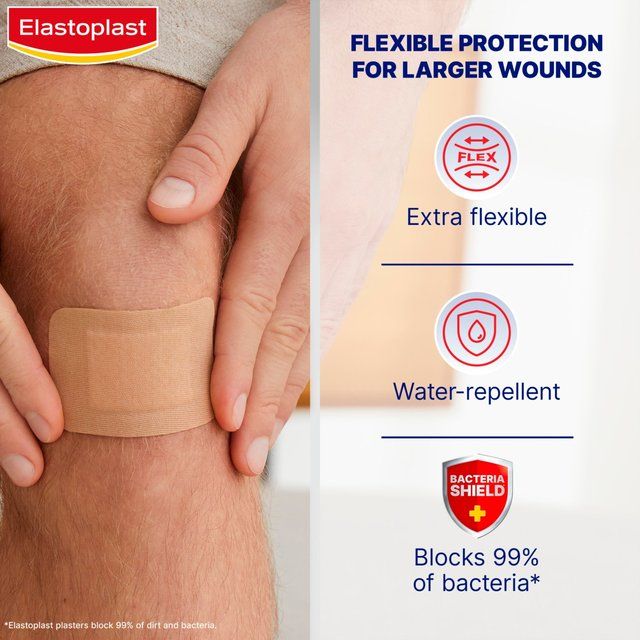 Elastoplast Fabric Plasters Knee &amp;amp; Elbow    10 per pack