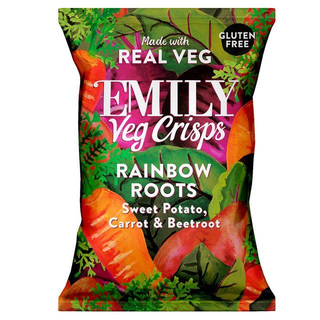 EMILY Veg Crisps Rainbow Roots Sweet Potato Carrot &amp;amp; Beetroot    30g