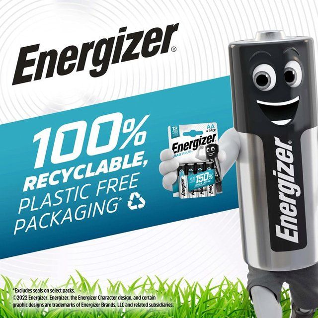 Energizer Max Plus AA   4 per pack