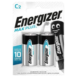 Energizer Max Plus C Batteries Alkaline   2 per pack