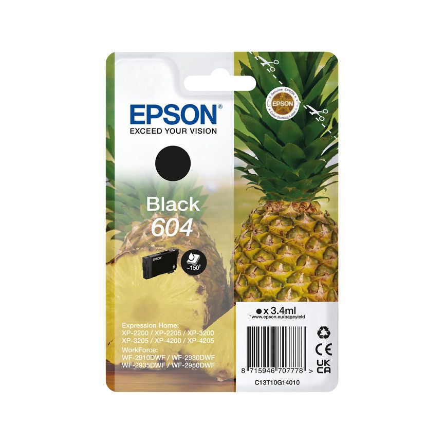Epson Ink 604 Pineapple Black