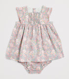 Petit Bateau floral dress bloomers set 3-36 months, imported from the UK